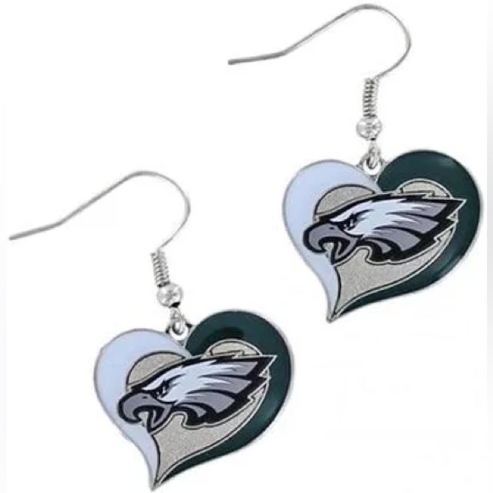 NWT brand new never used Philadelphia Eagles Dangle Earrings